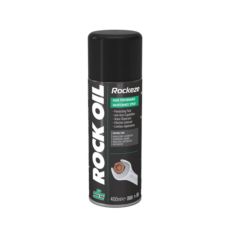 Load image into Gallery viewer, PENETRATING AND LIGHT ANTI RUST SPRAY ROCKEZE ROCK OIL 400ML AEROSOL

