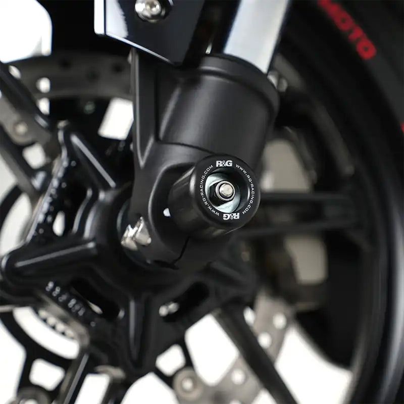 Load image into Gallery viewer, Fork Protectors for CFMoto 450SS/SR 23- Black R&amp;G

