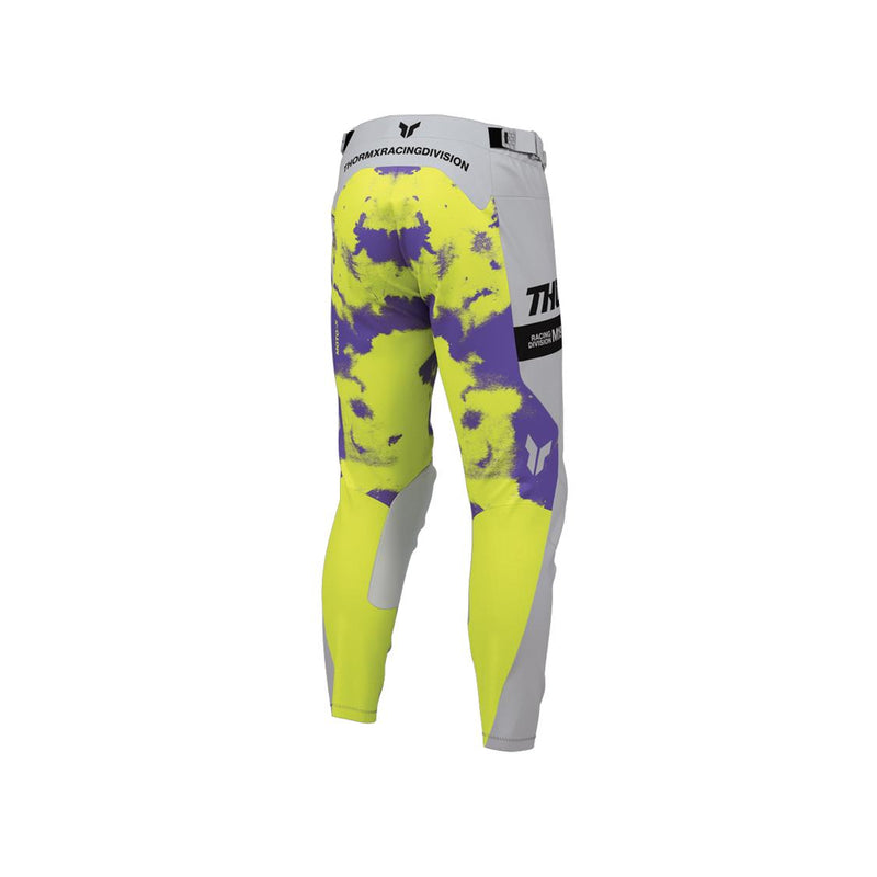 Load image into Gallery viewer, THOR MX PANT YOUTH LAUNCHMOD BLEACH GRAY/ACID
