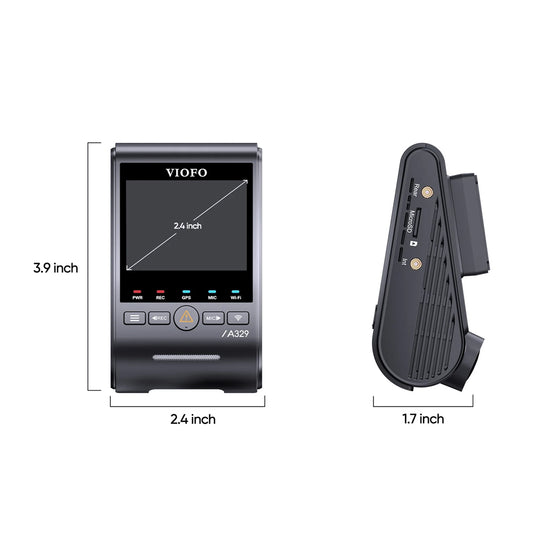 VIOFO DASHCAM A329 4K SINGLE CHANNEL WIFI 6 GPS
