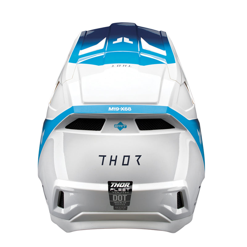 Load image into Gallery viewer, THOR HELMET FLEET STORM WHITE/NAVY YOUTH
