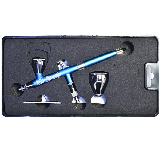 SCALE MODELLERS SUPPLY DRAGONAIR AIRBRUSH 0.2MM BLUE