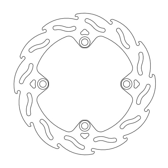 BRAKE DISC REAR MOTO MASTER FLAME 220MM SHERCO TM RACING