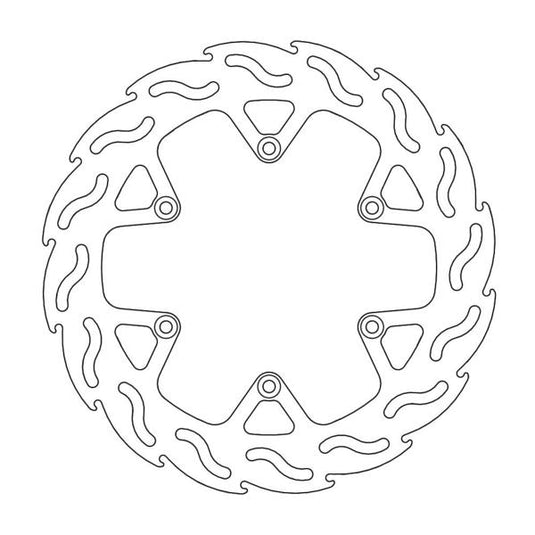 BRAKE DISC REAR MOTO MASTER FLAME 240MM YAMAHA YZ125 YZ250F YZ250FX YZ450F YZ450FX