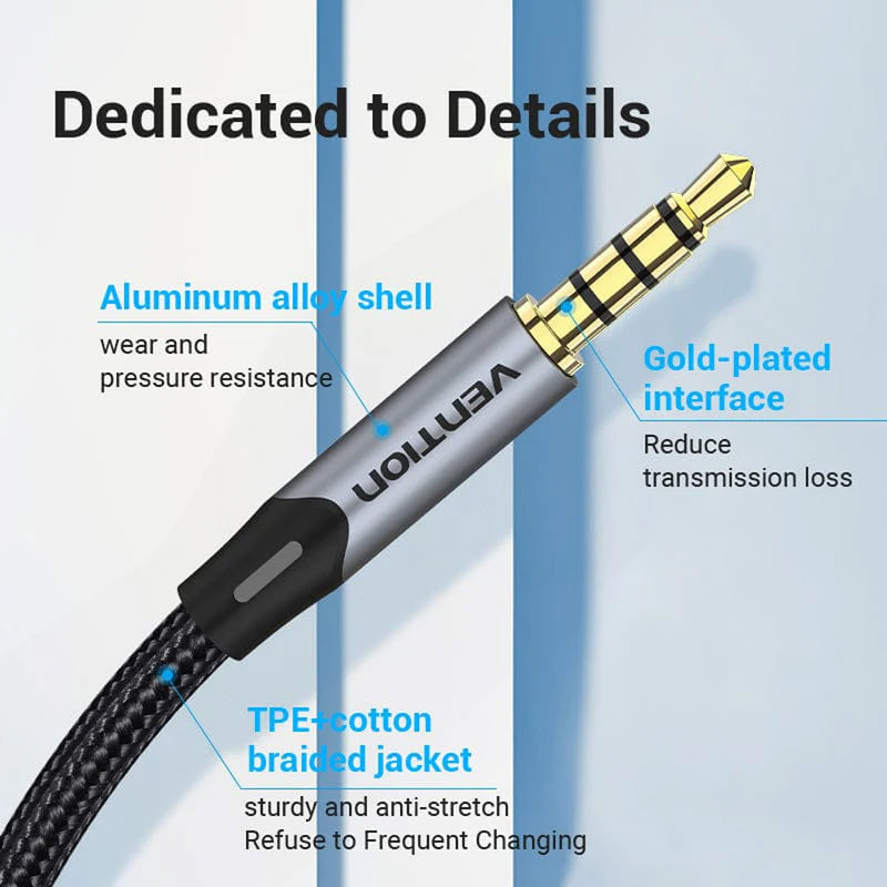Load image into Gallery viewer, VENTION AUX 3.5MM TO 3.5MM TRS CABLE 50CM FOR SKAA AKIKO/RUSH
