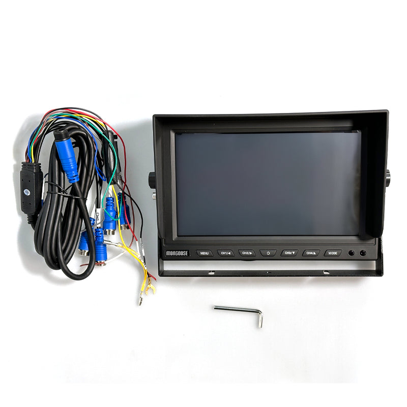 Load image into Gallery viewer, 9" AHD - 1080P - QUAD MONITOR - 4 CAMERA INPUT
