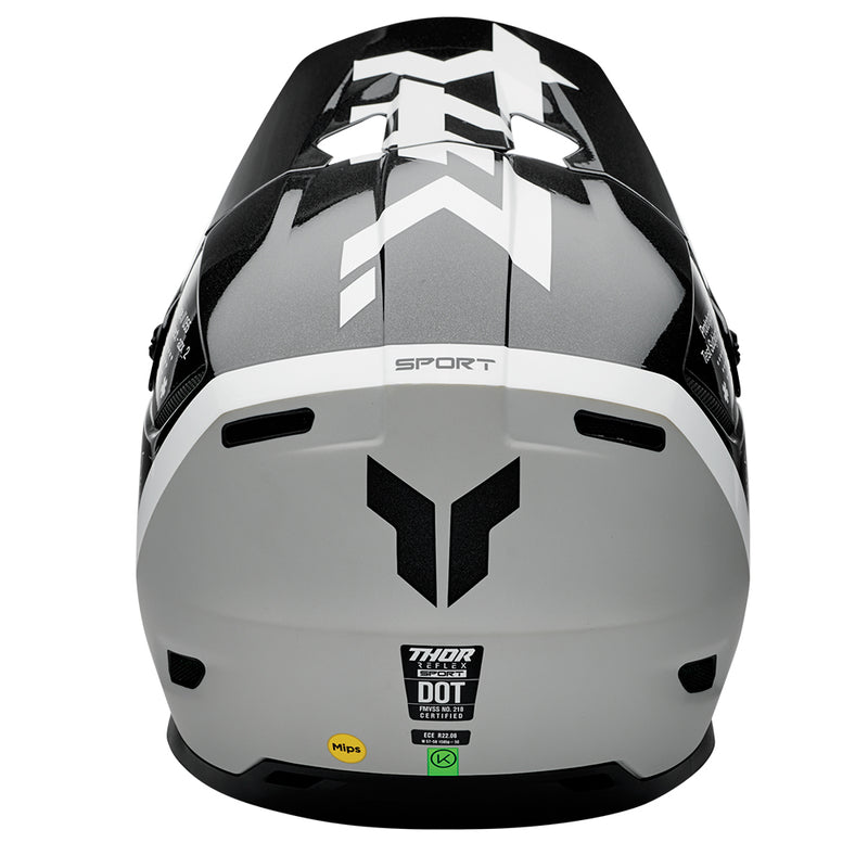 Load image into Gallery viewer, THOR HELMET REFLEX RIOT BLACK/WHITE
