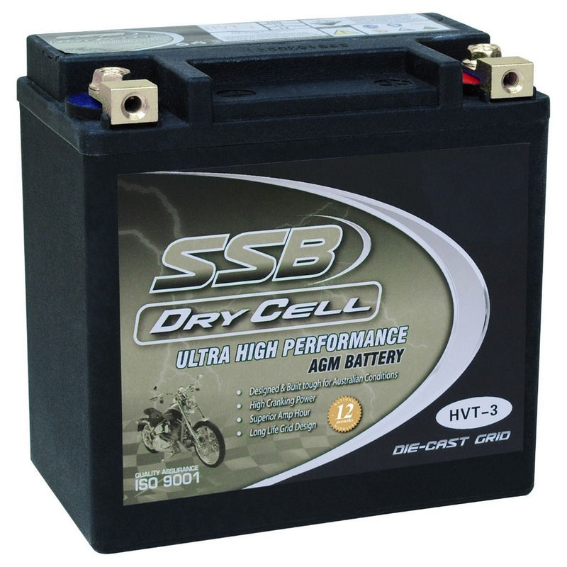 Load image into Gallery viewer, MOTORCYCLE AND POWERSPORTS BATTERY AGM 12V 12AH 300CCA BY SSB ULTRA HIGH PERFORMANCE  DRY CELL
