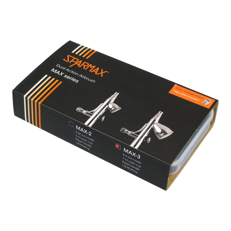 Load image into Gallery viewer, SPARMAX GRAVITY AIRBRUSH MAX-3 0.3MM WITH PRE SET HANDLE
