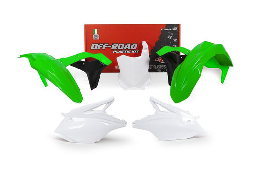 PLASTICS KIT RTECH 5 PIECE OEM COLOURS KAWASAKI KX250 17-20