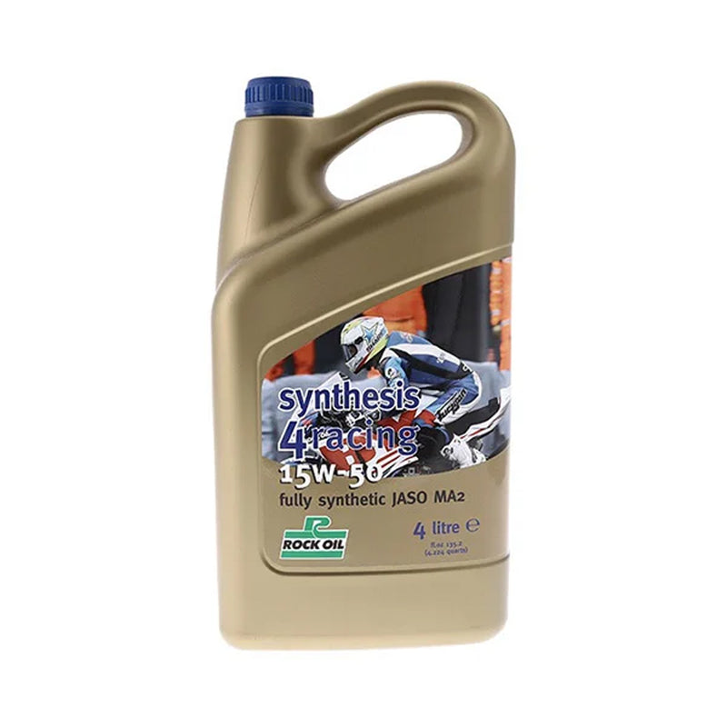 Load image into Gallery viewer, ENGINE OIL FULLY SYNTHETIC 15W 50 SYNTHESIS 4 RACING ROCK OIL 4L
