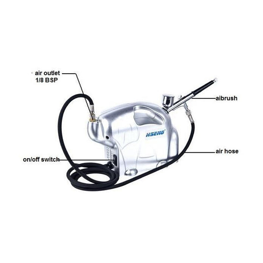 FORMULA AIRBRUSH COMPRESSOR KIT FOR KIDS - ELEPHANT
