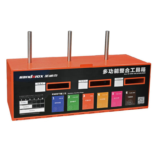 SANDWOX ALL IN ONE SOLUTION BOX FOR SANDING DISCS AND ROLLS