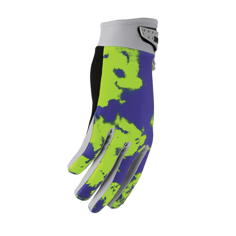 Load image into Gallery viewer, THOR GLOVE YOUTH LAUNCHMODE BLEACH GRAY/ACID
