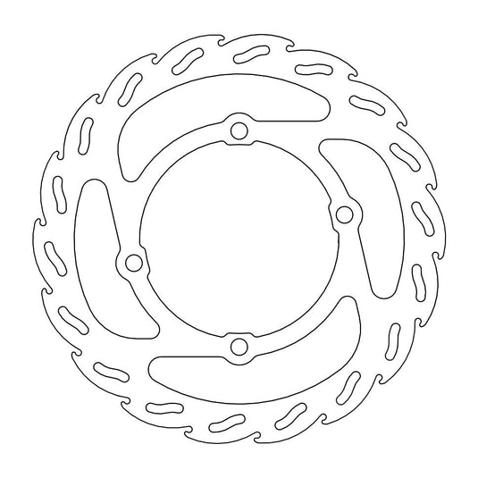 BRAKE DISC FRONT REAR MOTO MASTER FLAME 160MM GAS GAS HUSQVARNA KTM