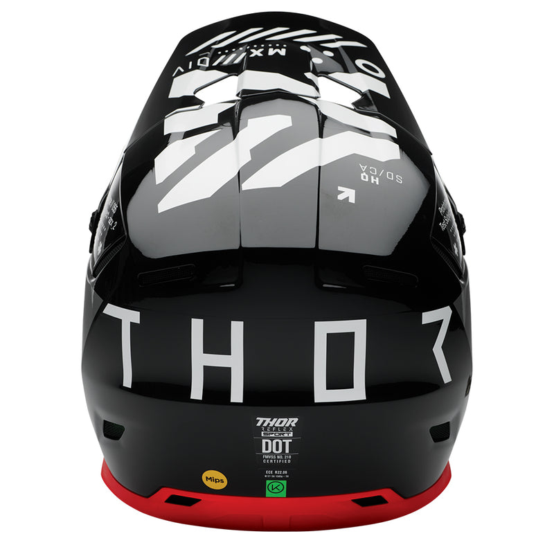 Load image into Gallery viewer, THOR HELMET REFLEX STRIKE BLACK/RED
