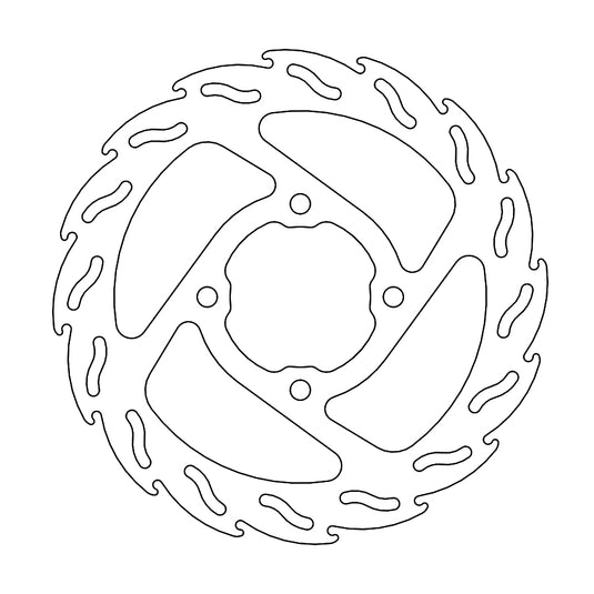 BRAKE DISC REAR MOTO MASTER FLAME 160MM GAS GAS MC65 21-22 HUSQVARNA TC65 18-22 KTM 65SX 04-22