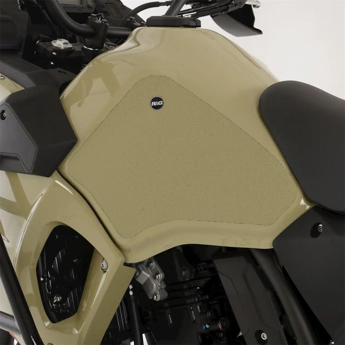 R&G Tank Traction Grips for Kawasaki KLR 650 22- Clear