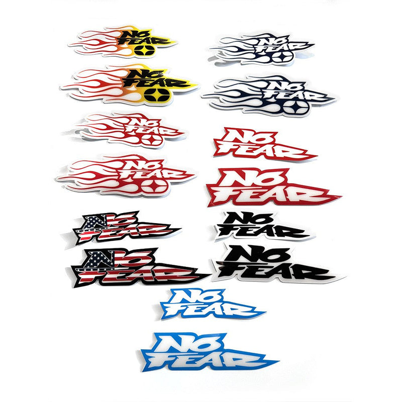 Load image into Gallery viewer, No Fear Logo Sticker Pack

