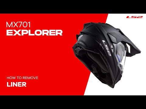 Load and play video in Gallery viewer, LS2 MX701 Explorer Carbon Frontier Helmet - Titanium / Red

