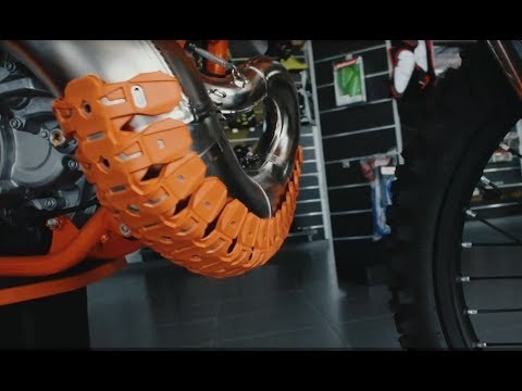 Load and play video in Gallery viewer, Polisport Armadillo Exhaust Guard - Orange

