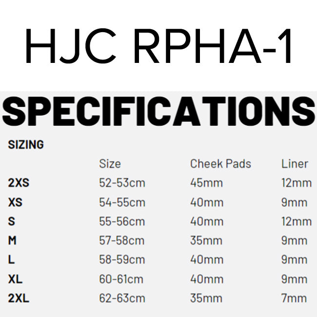 Load image into Gallery viewer, RPHA 1 SIZING
