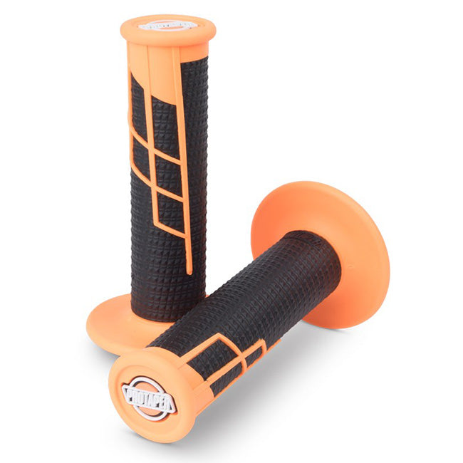 Load image into Gallery viewer, Clamp On Grip - 1/2 Waffle - Neon Orange Black
