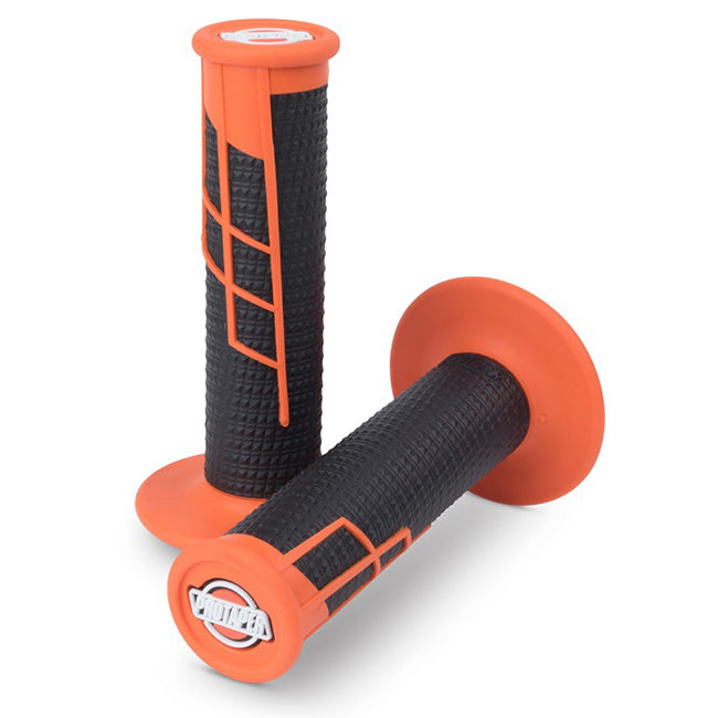 Load image into Gallery viewer, Clamp On Grip - 1/2 Waffle - Orange Black
