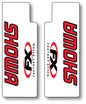 FX02-8515 - FX Clear Upper Fork Graphics Showa Red