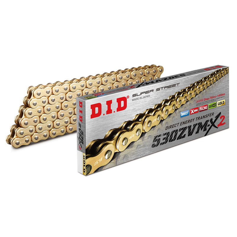 Load image into Gallery viewer, DID 530ZVM-X2 Gold with Rivet Link
