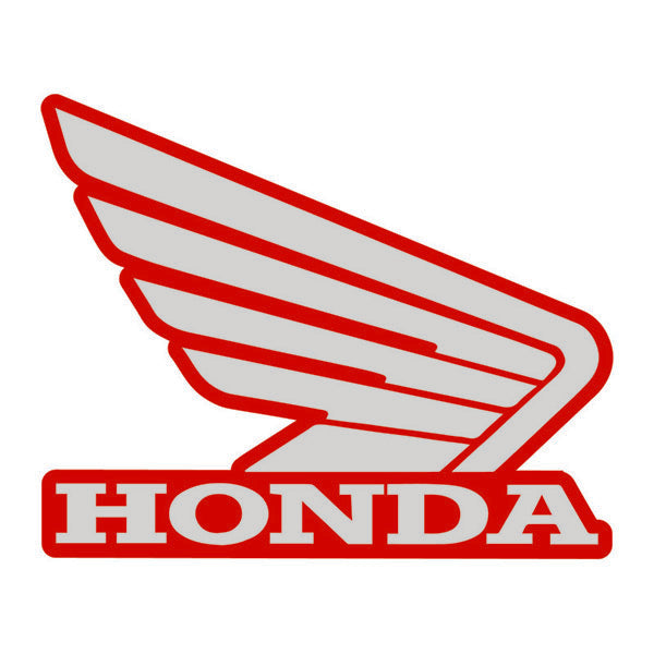 Load image into Gallery viewer, 700.0035 Honda Wing RH Tank Sticker 133mm Red_Silver
